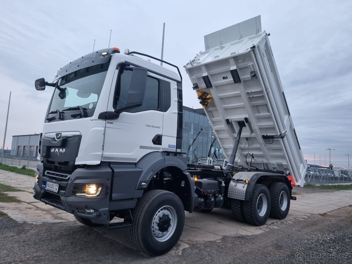 MAN TGS 33.520 6x6 SKLÁPĚČ MEILLER-KIPPER