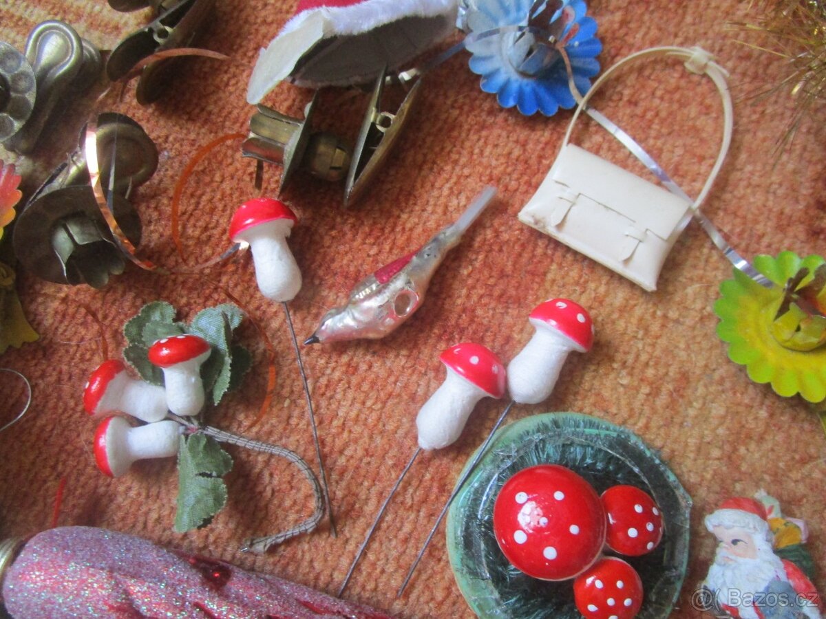 staré vánoční ozdoby-doplnky