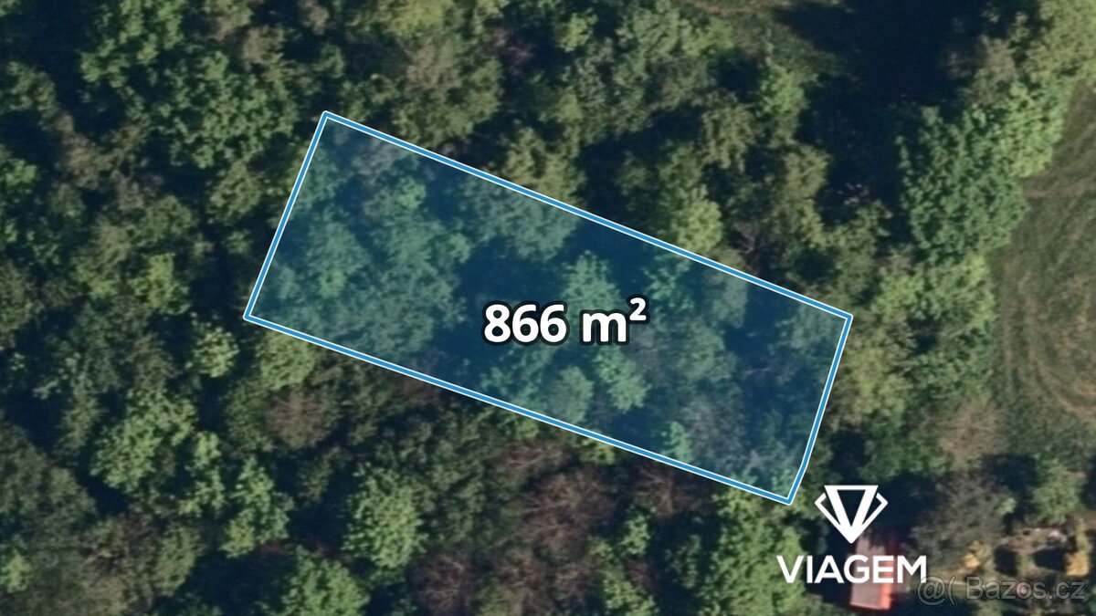 Zahrada 866 m², Podíl 25 % o výměře 217 m²