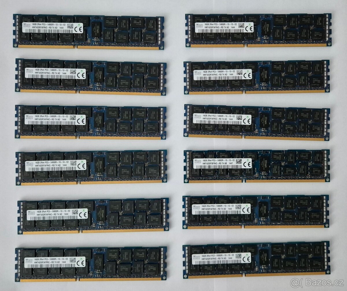 Paměti RAM DDR3 Hynix 16GB PC3-14900 ECC