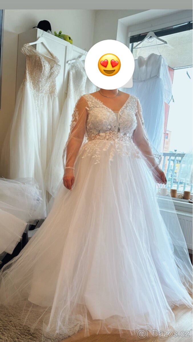 Svatební šaty nové L-XL