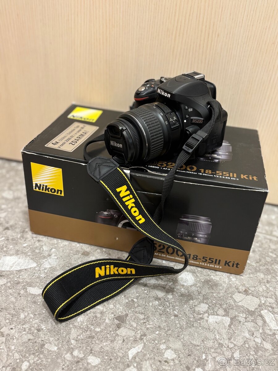 Nikon D5200 + 18-55 objektiv