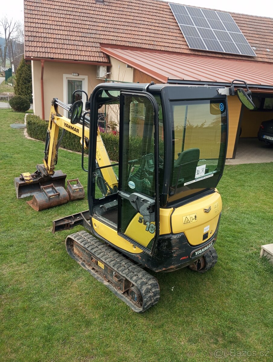 Prodám mini bagr Yanmar SV18