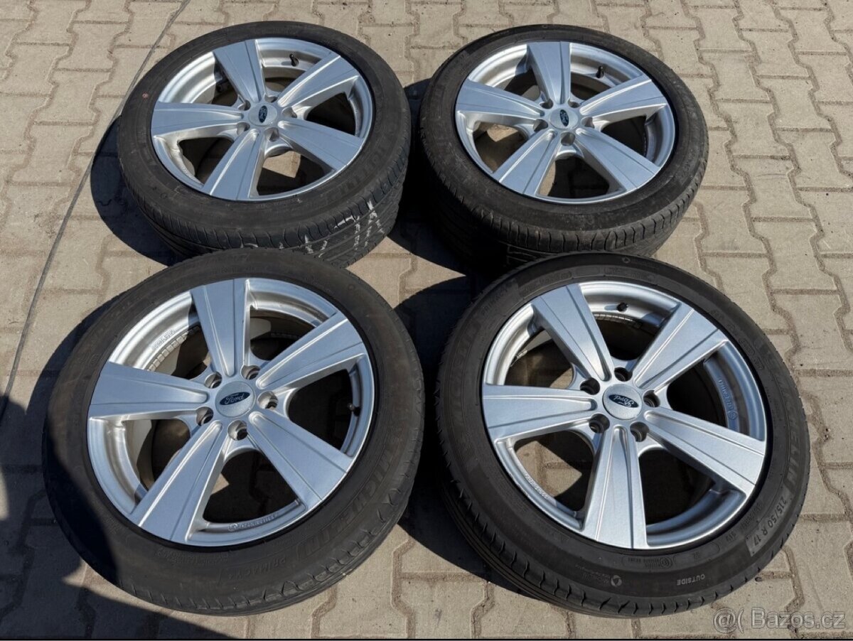 4x al kola 5x108 17 + pneu letní 215/50 R17