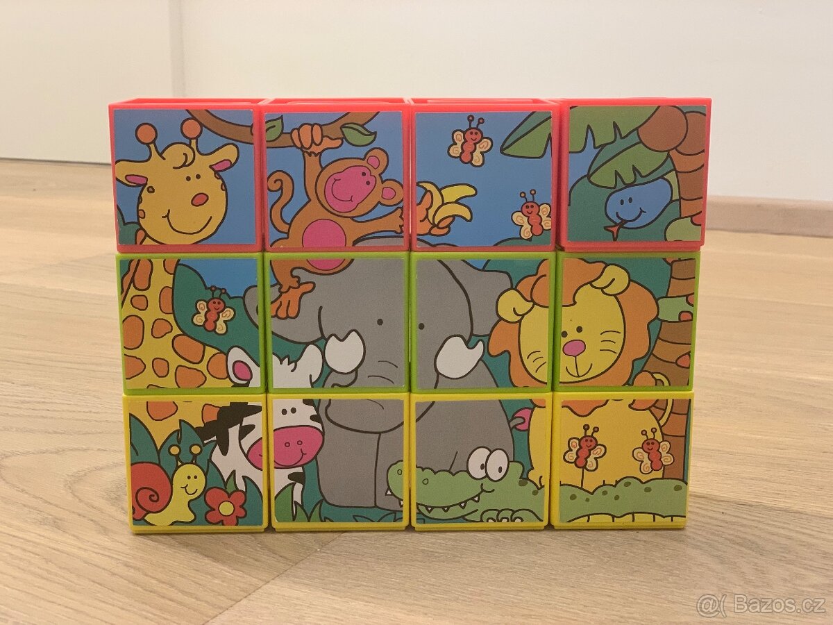 Vkládací kostky a puzzle v jednom