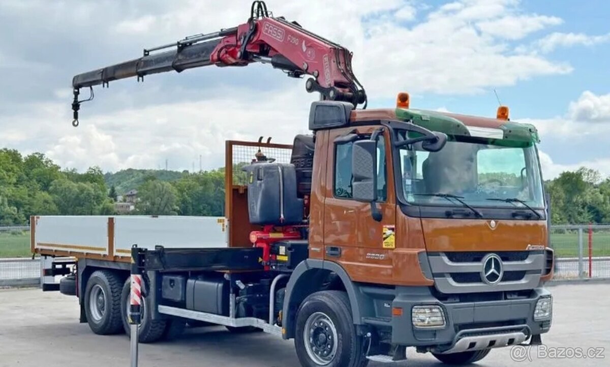 Mercedes-Benz Actros 3336 - 6x4 - Valník + HR-FASSI F290A.22