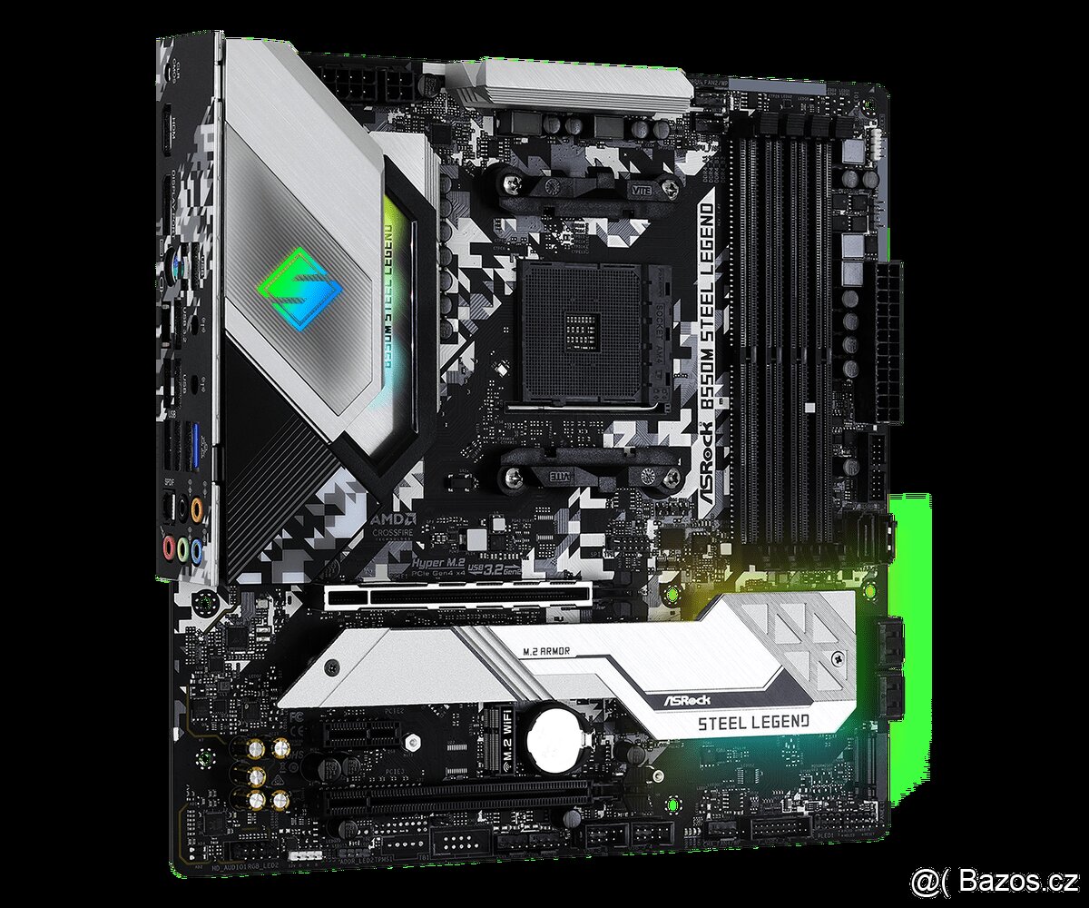 Základní deska ASRock Steel, AMD Ryzen 7, DDR4 32GB, 4v1