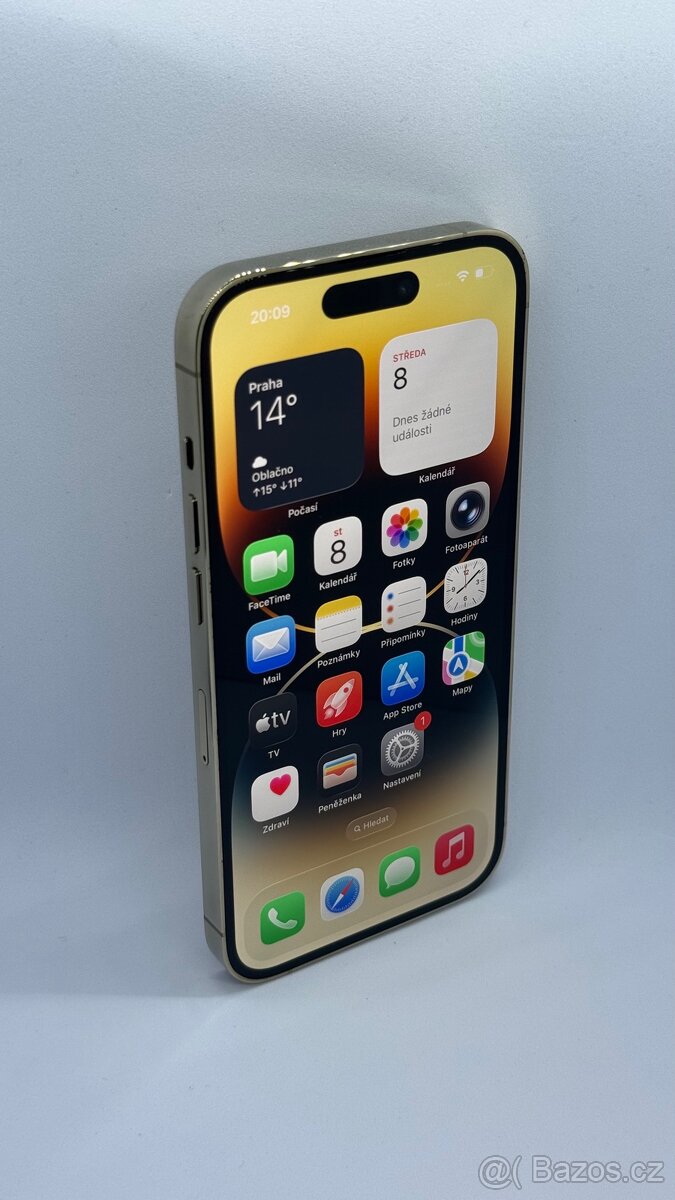 iPhone 14 Pro 512 GB Gold - Baterie 100 %, Záruka