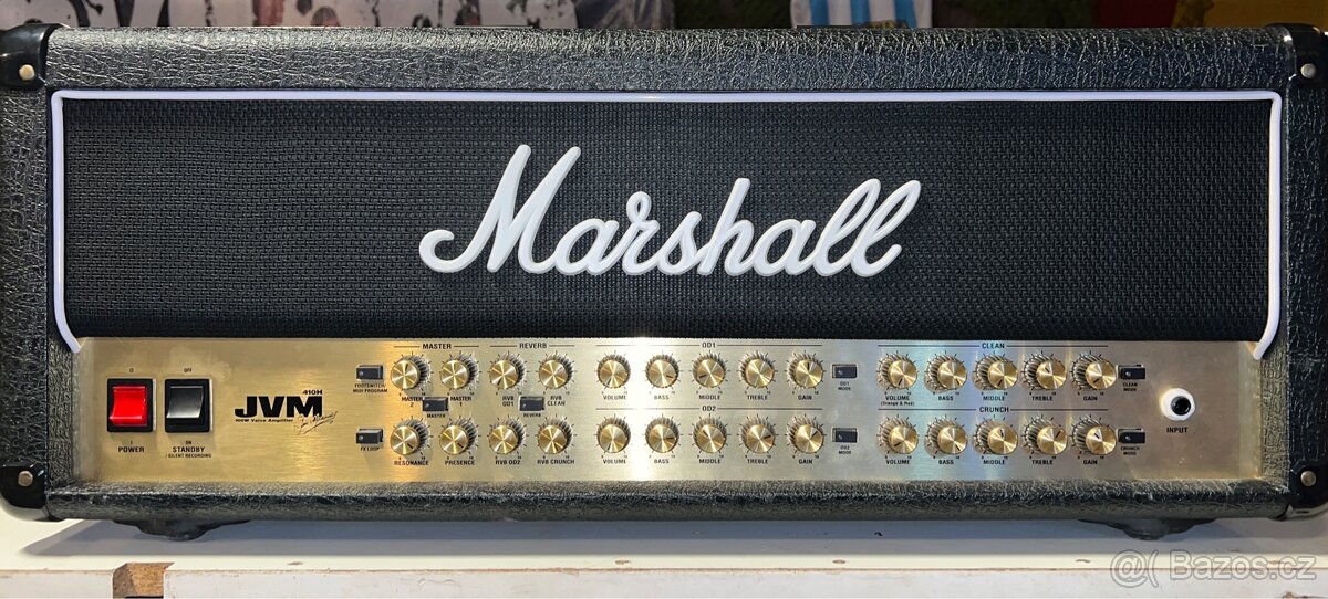 Marshall JVM410H + footswitch – 100W celolampový zesilovač