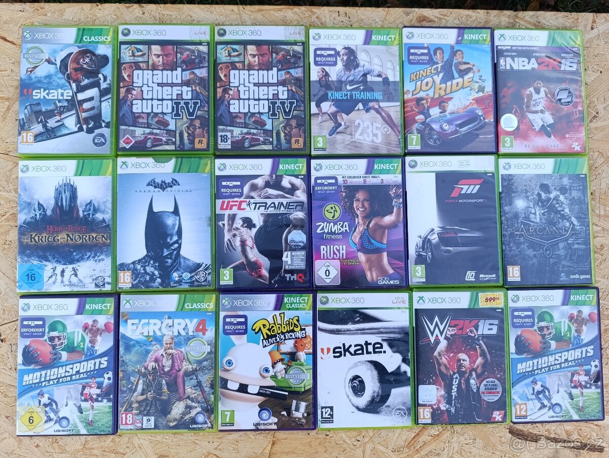 hry na Xbox 360 - 250,-