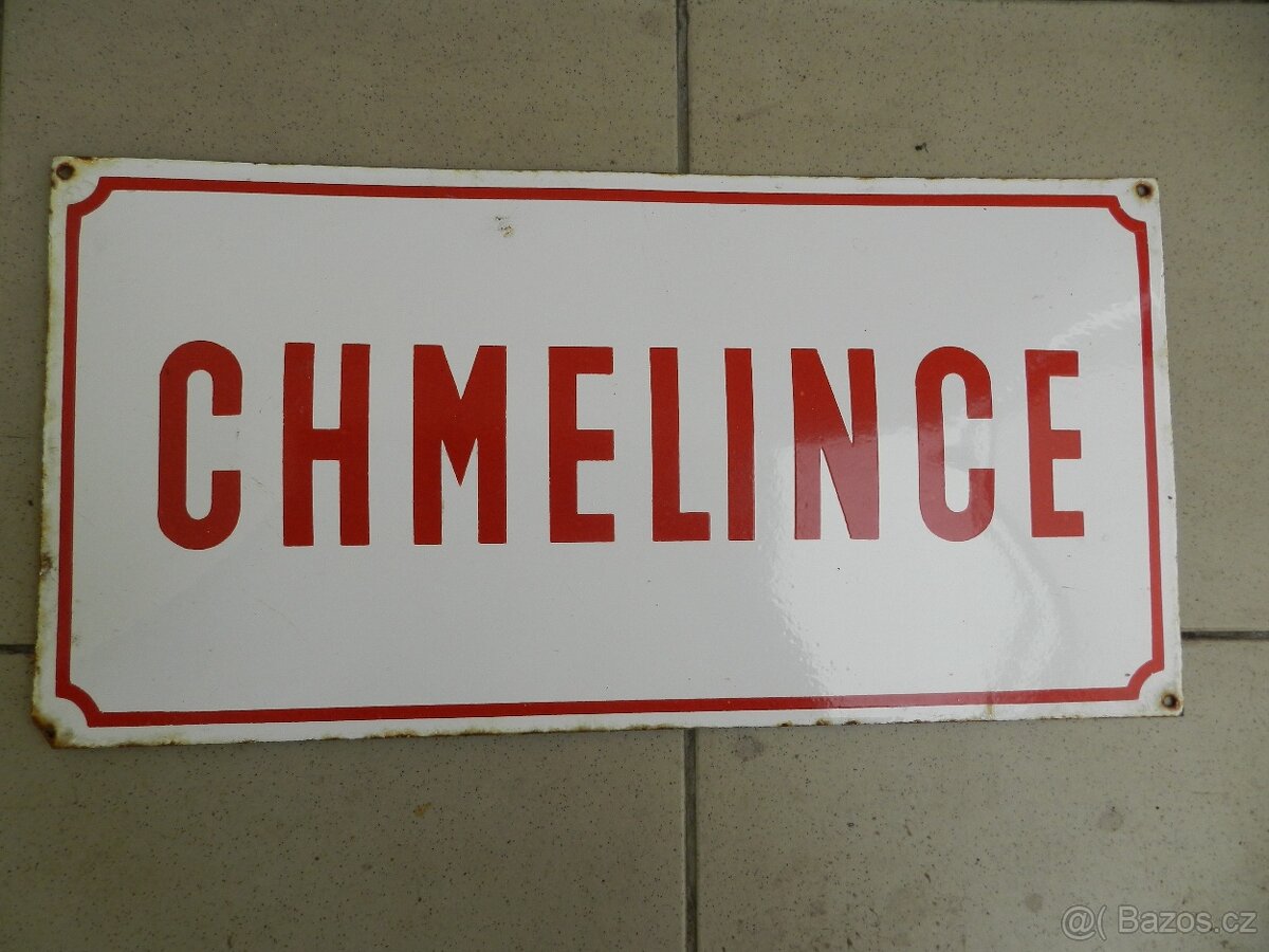 SMALTOVANÁ CEDULE CHMELINCE