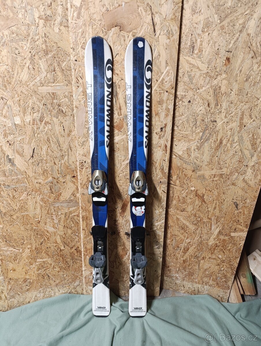 Lyže Salamon 120+lyžáky EU 24,5