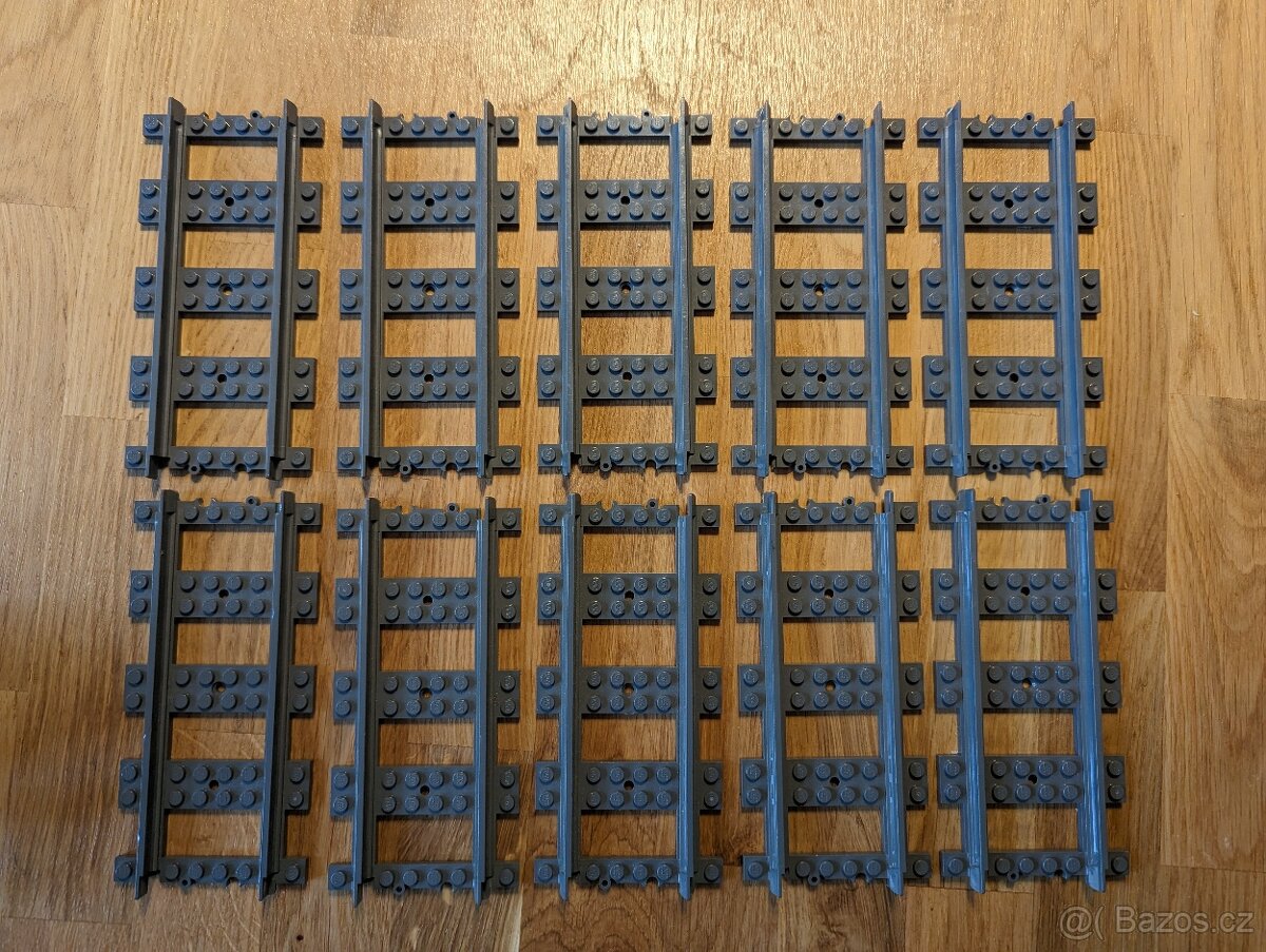 LEGO vlak koleje RC vlaky rovne