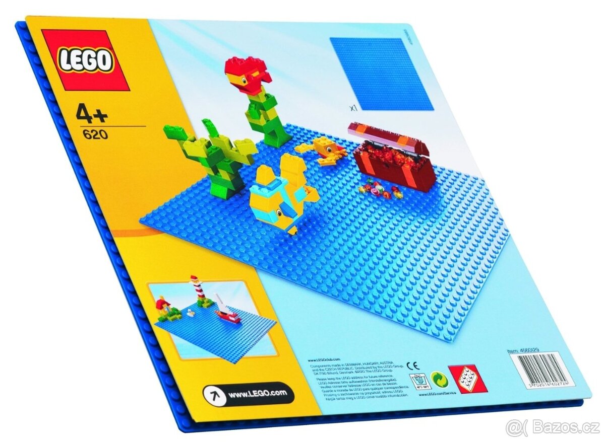 LEGO 620 (12ks) Modrá podložka / základna / moře CLASSIC