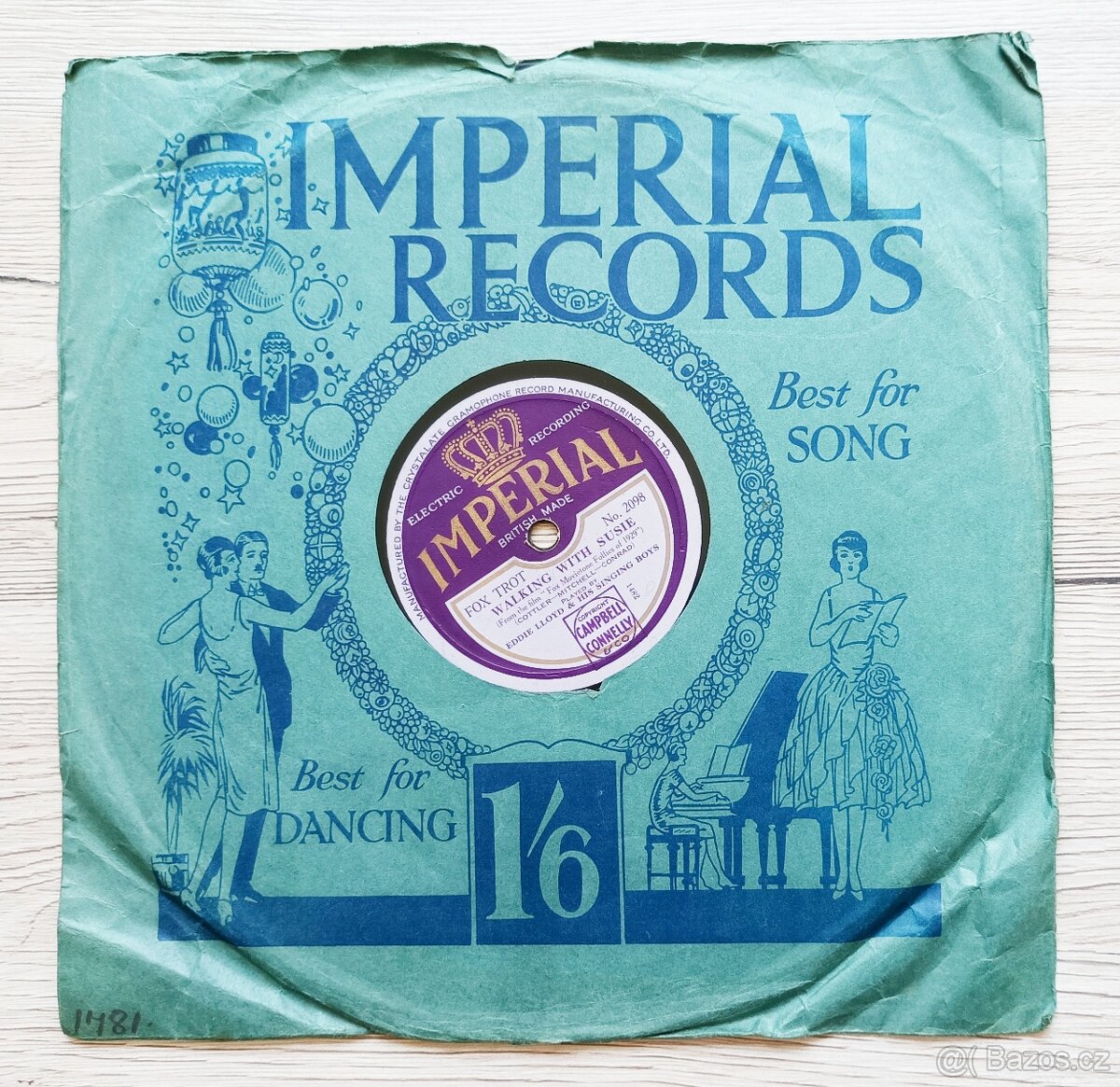 IMPERIAL - šelaková gramodeska z roku 1929