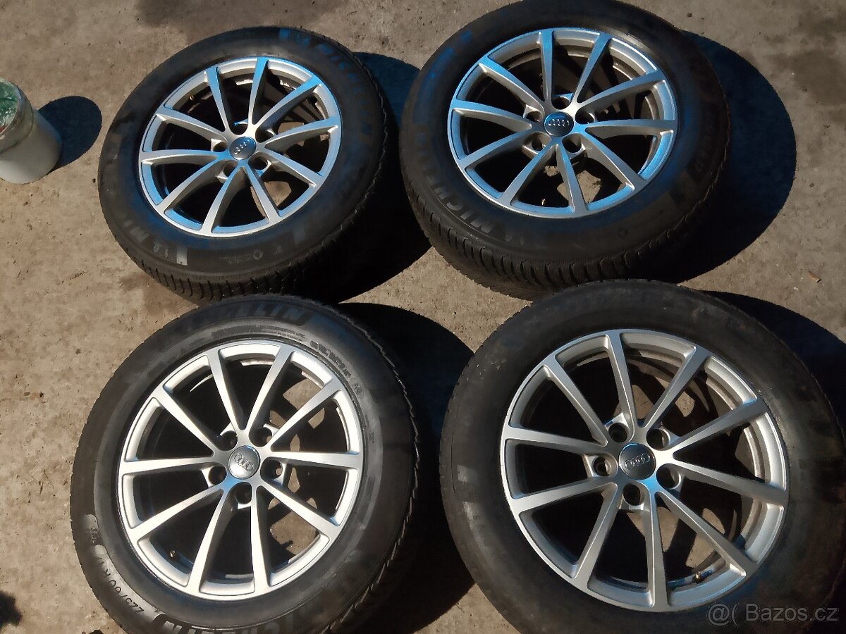 ALU Audi A6 Originál 7,5x17 5x112 ET36+zimní pneu 225/60/17