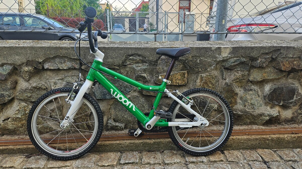 Woom 3 zelené dětské kolo