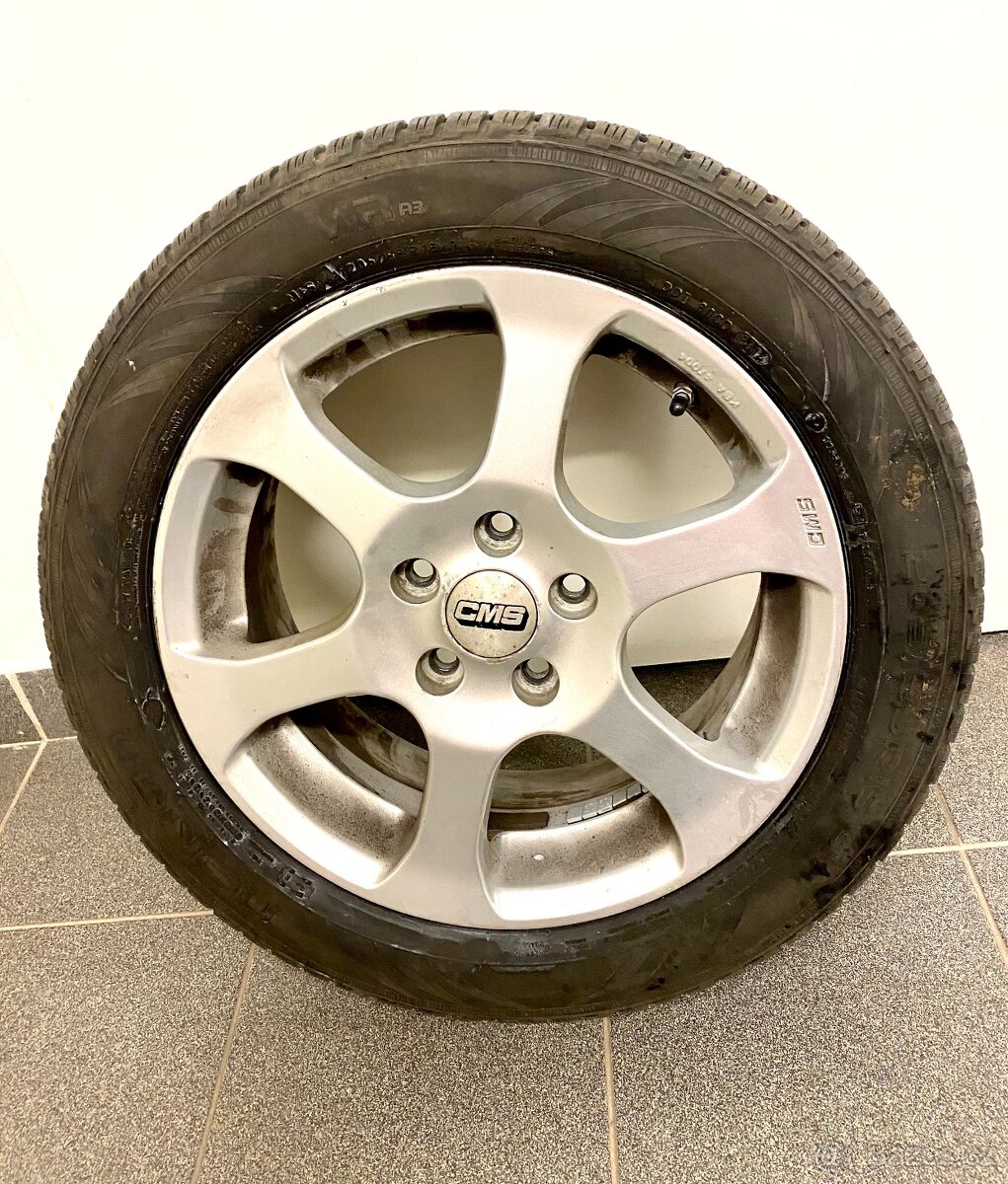 4x Alu kola, vhodná např. na Ford, zimní pneu NOKIAN, SLEVA