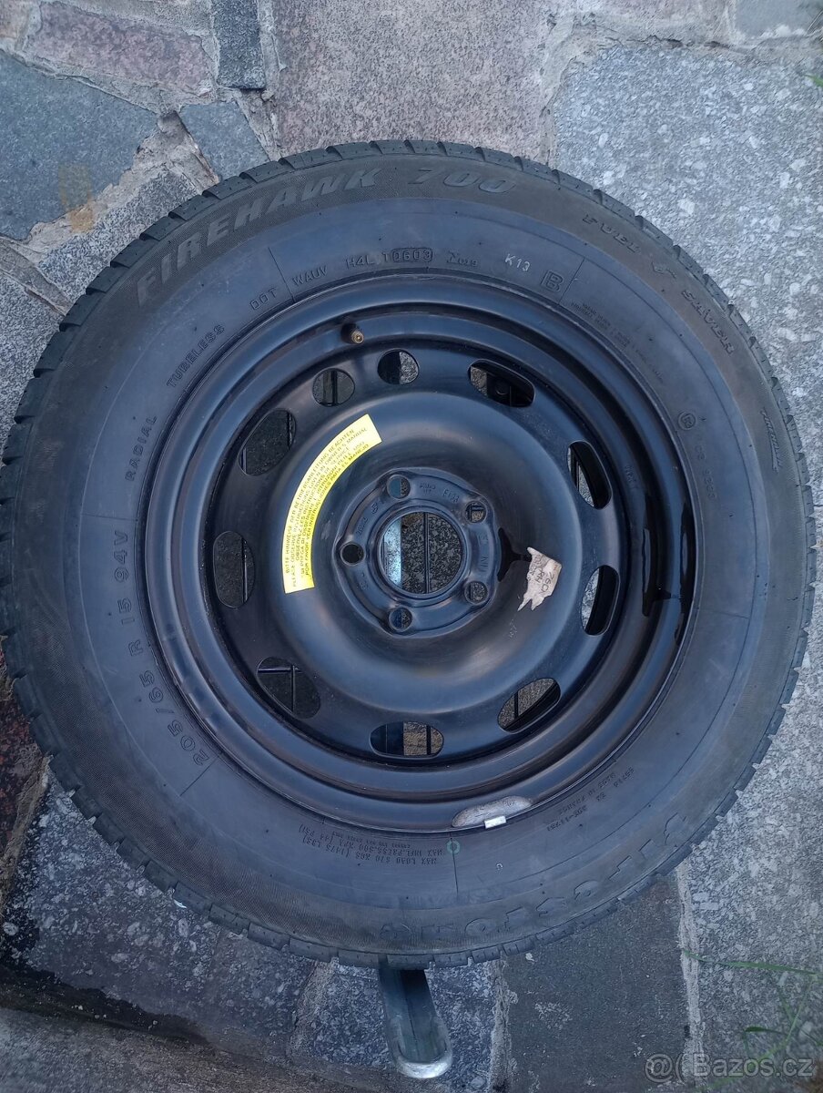 Kolo 5x110 s pneu letní 205/65 R15 na Opel a jiné