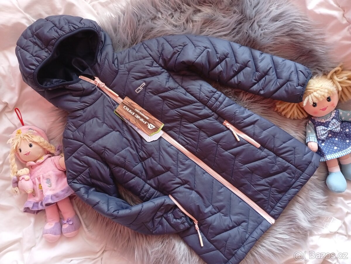 NOVÝ dívčí zimní kabát bunda Alpine pro 116/122