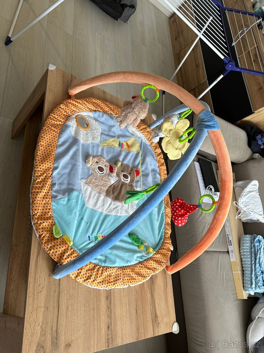 Hrací deka/podložka s hrazdičkou zvířecí kamarádi