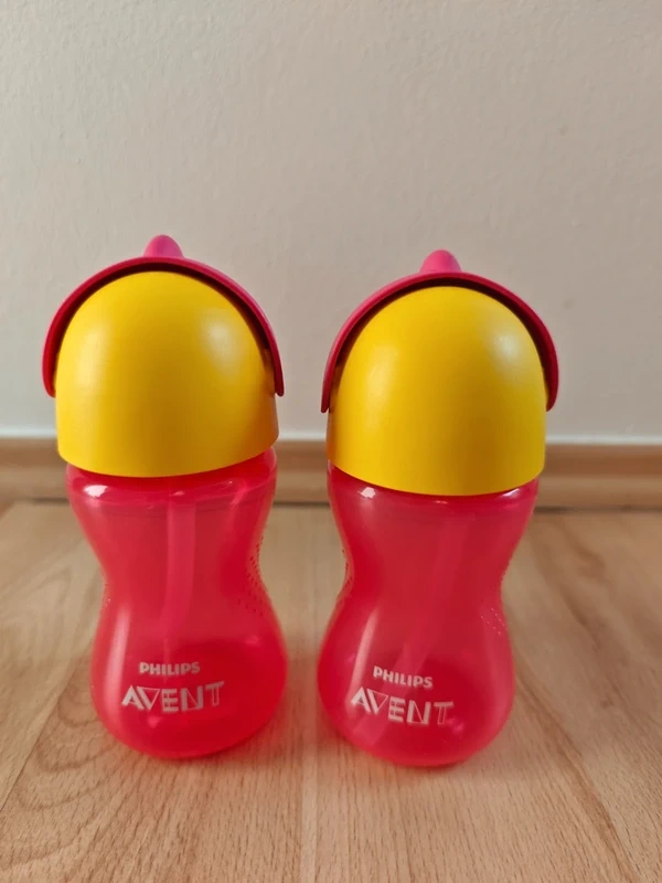 2x Avent láhev s brčkem