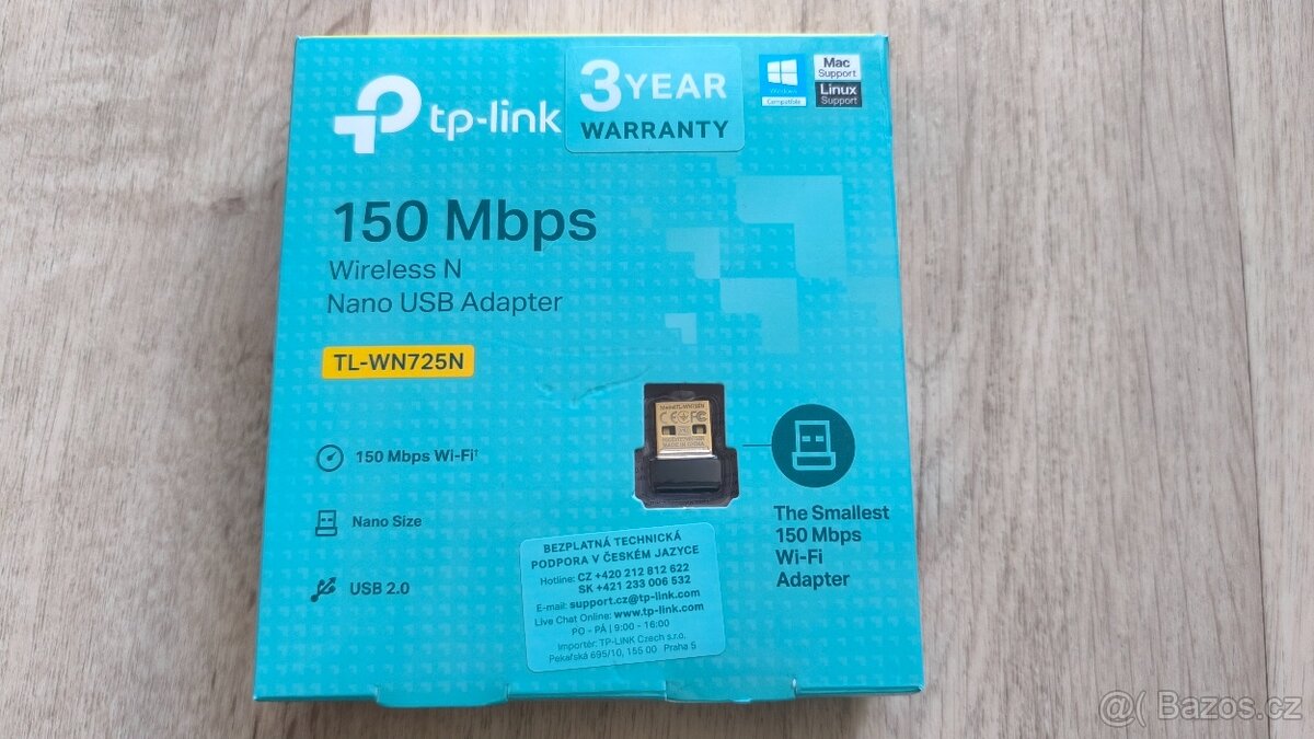 Bezdrátový nano USB adaptér N TP-LINK TL-WN725N