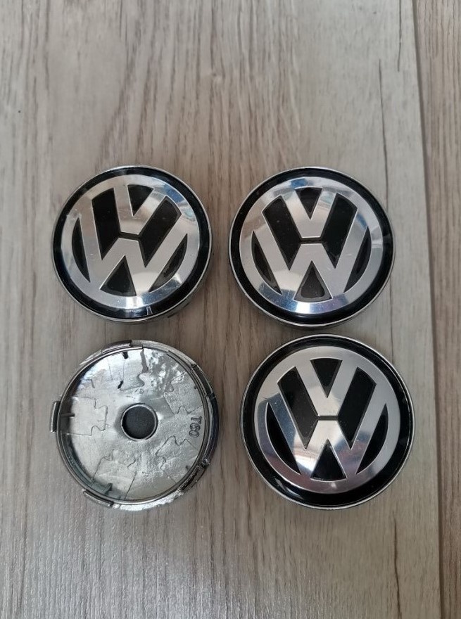 60 mm Středové krytky pokličky loga Volkswagen