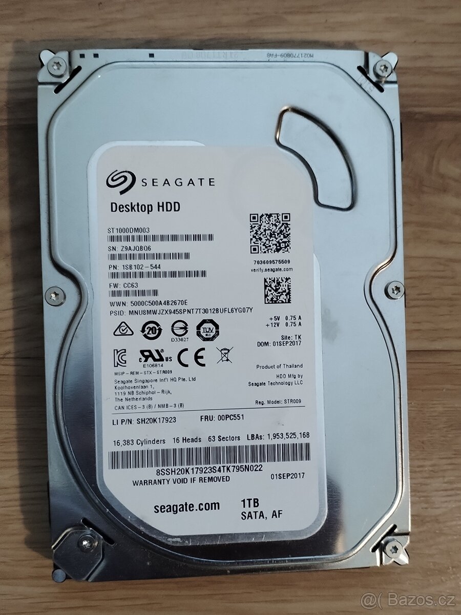 HDD Seagate 3,5" 1TB