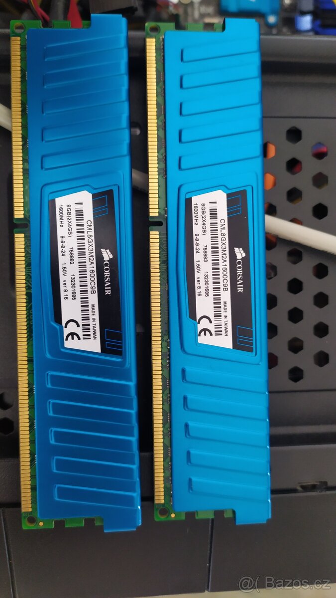 Corsair Vengeance Blue DDR3 8GB 1600MHz CL9 (2x4GB) CML8GX3M