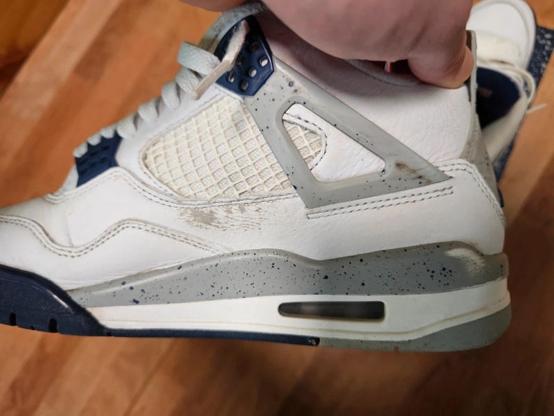 Jordan 4 Retro White Midnight Navy 40.5