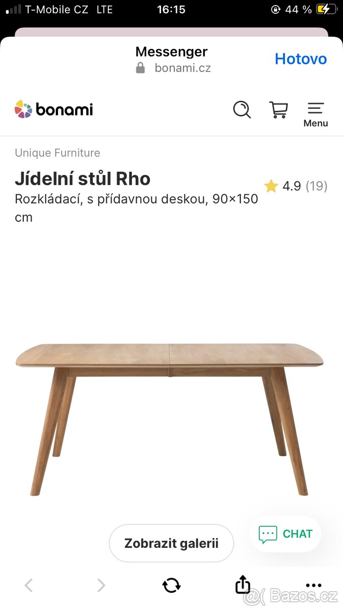 Jidelni stůl dub masív , kulatý skleněný , rozkládací stůl