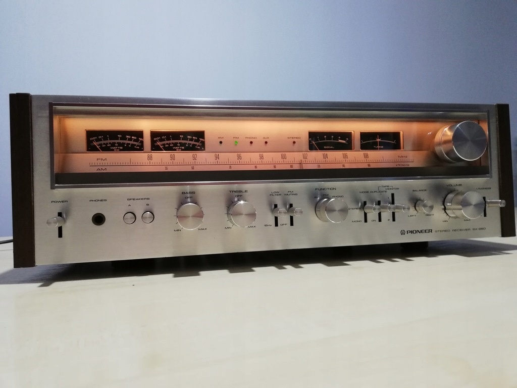 PIONEER SX-880 STEREO RECEIVER TOP STAV