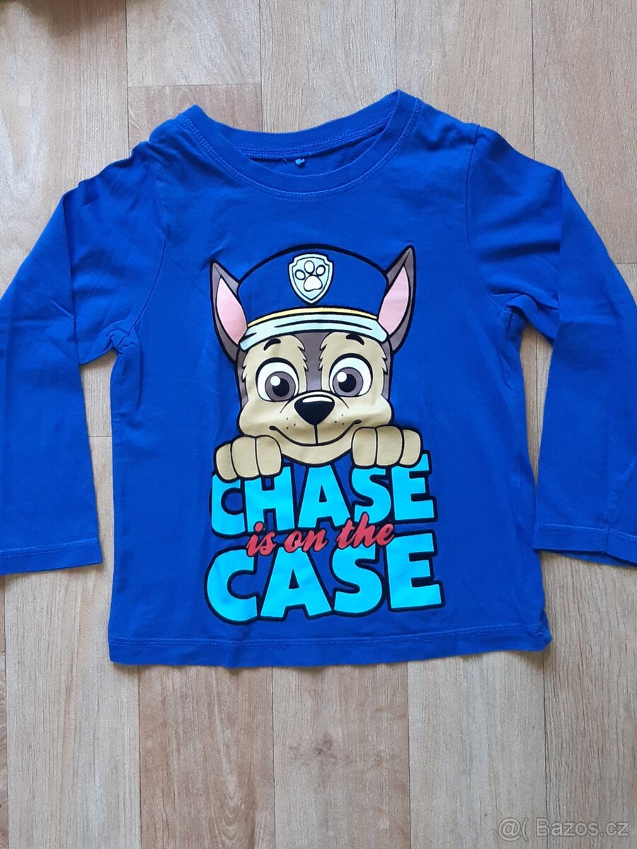 Tričko 104-110 tlapková patrola Chase