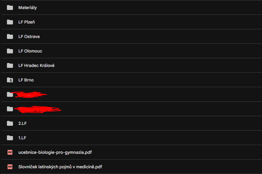 MATERIÁLY K PŘÍPRAVĚ NA MEDICÍNU (ČR Fakulty)