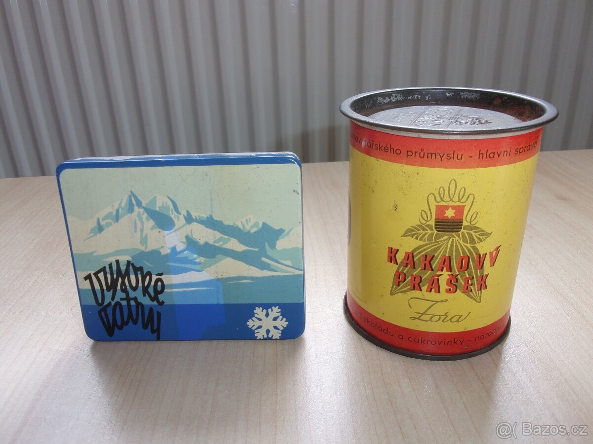 2x STARÁ PLECHOVKA - KAKAOVÝ PRÁŠEK, VYSOKÉ TATRY