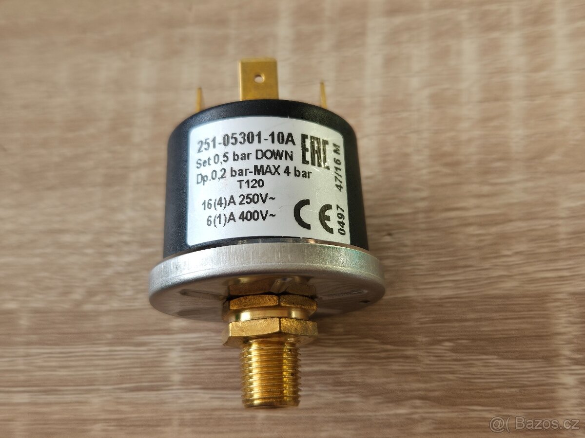 Tlakový spínač 251-05301-10A 0,5 bar Dakon