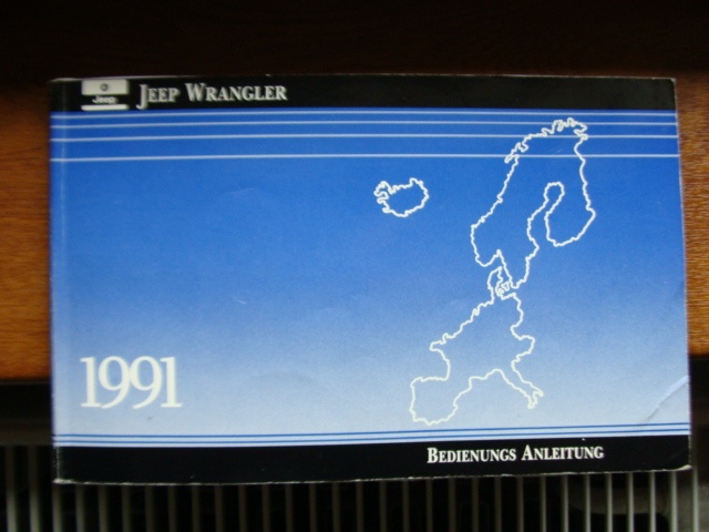 Koupím manuál pro JEEP WRANGLER YJ do r.1995