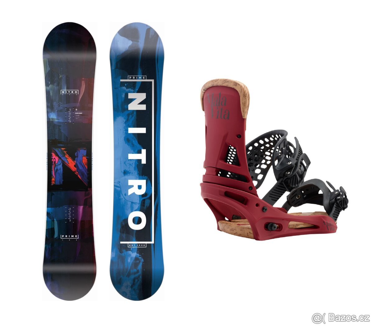 [Nový] Snowboard NITRO PRIME OVERLAY + vázání BURTON