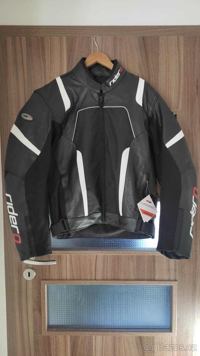 Kožená bunda na motorku. velikost 3XL. Nová