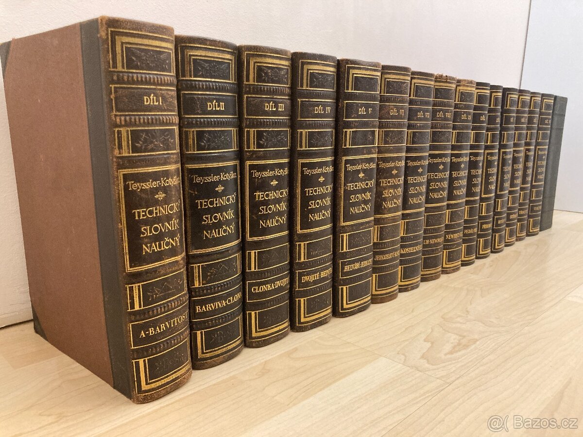 1927 - 1949 Technický slovník naučný, 17 svazků