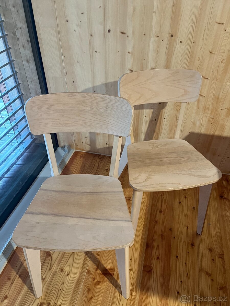 Židle z jasanu, 2 kusy