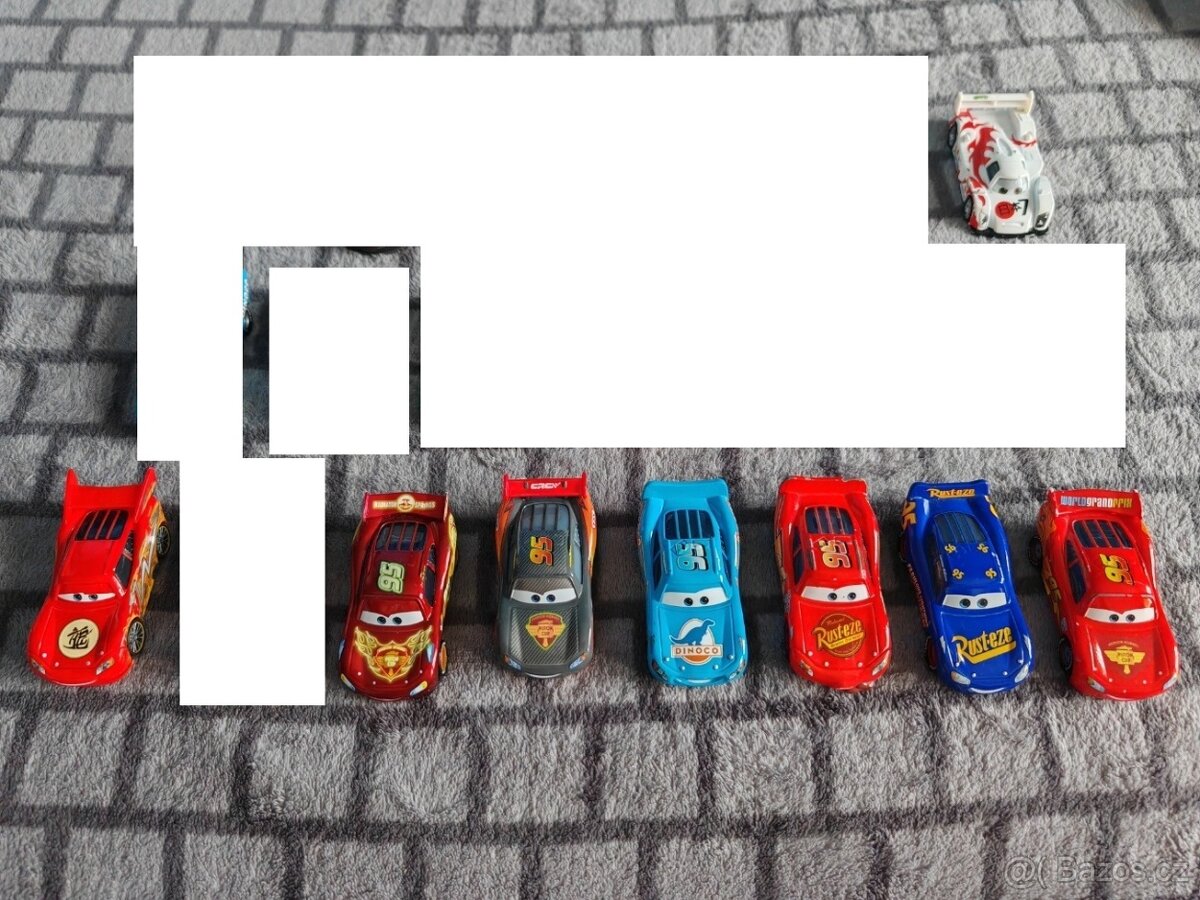 Auta Cars Mattel Závodní - kovové modely
