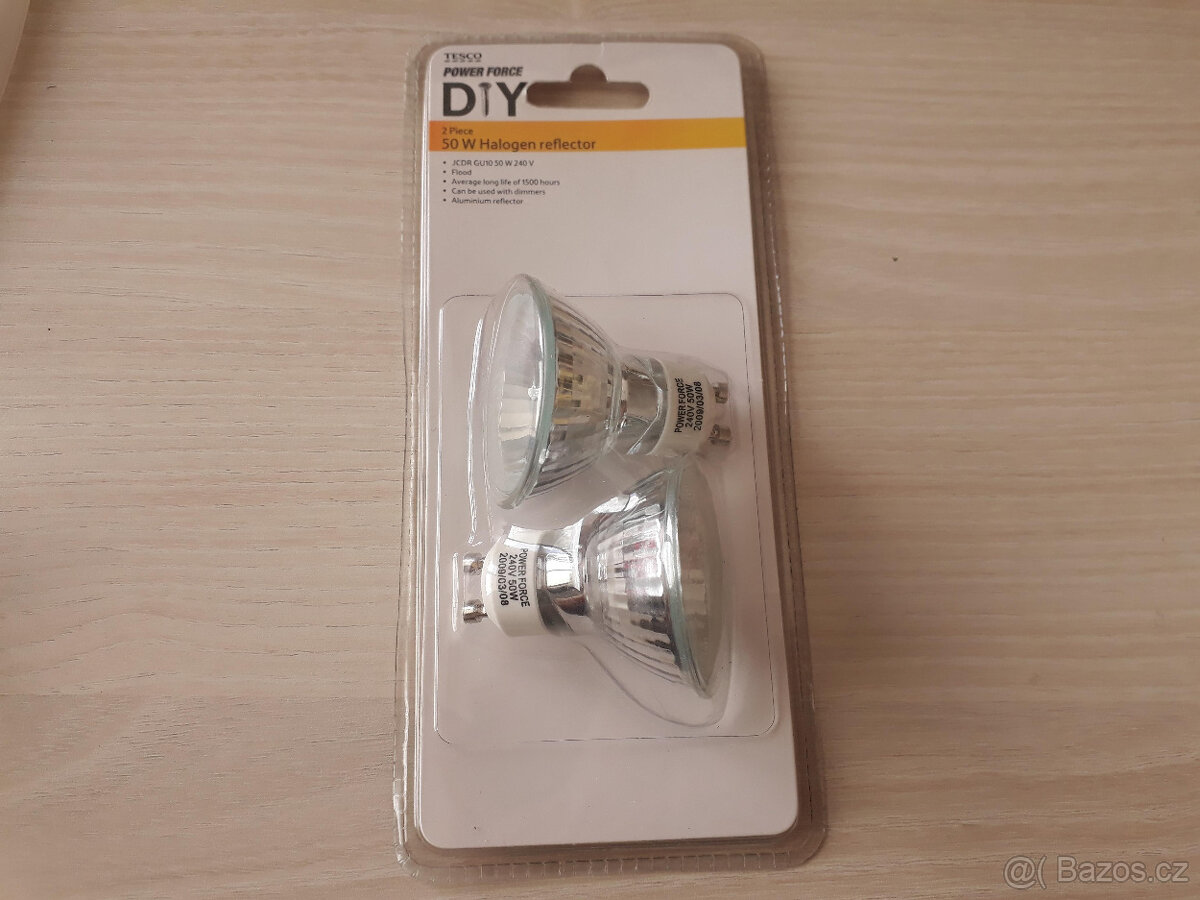 Halogenové reflektory 50 W, 2 ks - nové