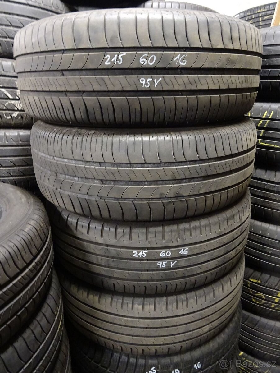 Letní pneu Continental a Michelin, 215/60/16, 4 ks, 5 mm