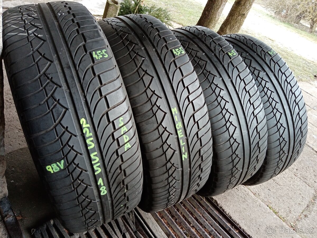 Letní pneu 4kusy 225/55/18 vzorek 70% MICHELIN - dobírka