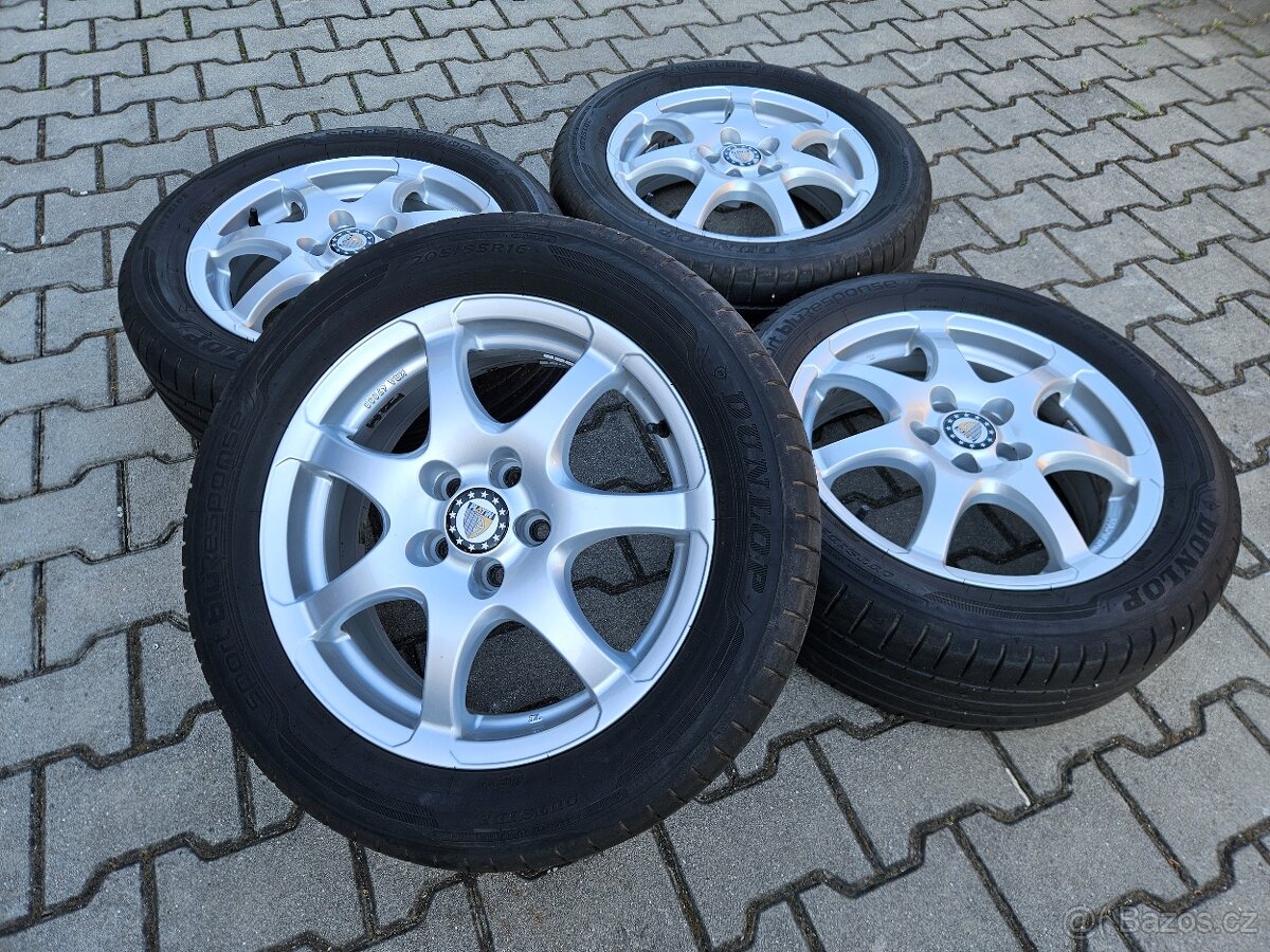 Alu Kola Platin 5x100 Letní Dunlop 205/55/16 - Top