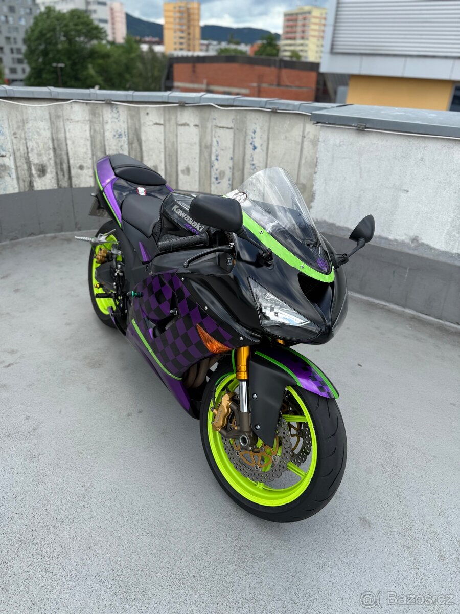 Kawasaki ZX-6R 2006 – 100 kW, Akrapovič, po servisu