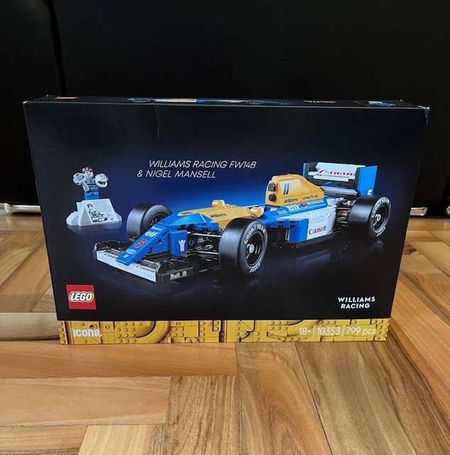 Nové Lego Icons 10353 Williams Racing FW14B a Nigel Mansell