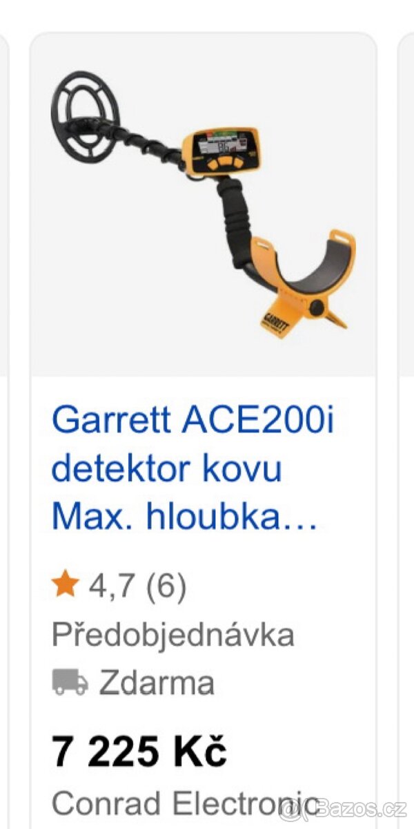Garrett detektor kovů + dohledávač